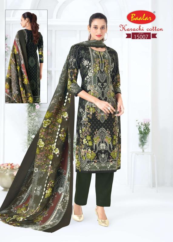 Baalar karachi vol 15 suryajyoti dress material wholesale in surat